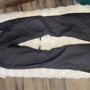 Roxy Black Cargo Pants Matte Finish snow pants